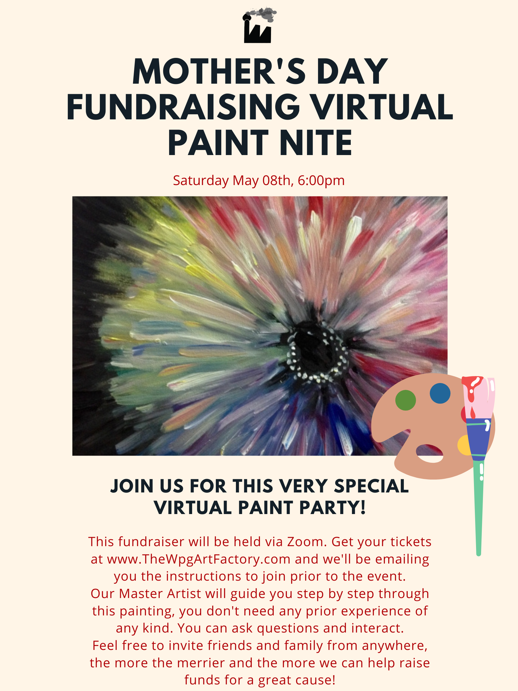 Mother's Day Paint Nite Fundraiser Pulford Community Living Services